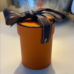 Hermes Orange Box with Brown Ribbon